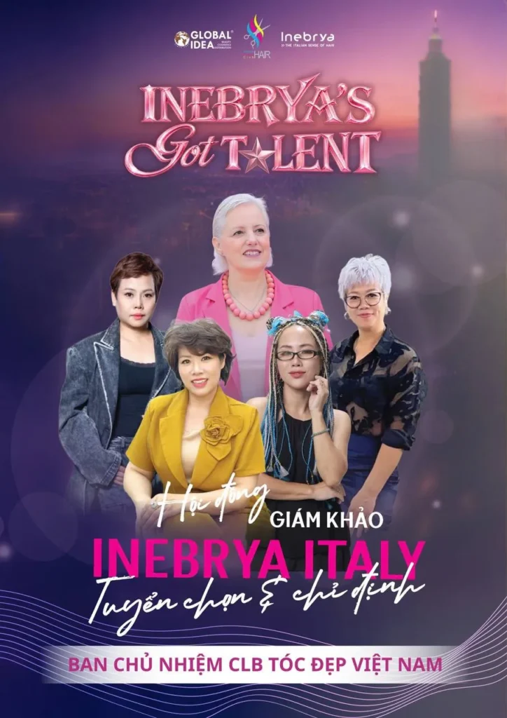 Poster chương trình Inebrya’s Got Talent của Ban chủ nhiệm CLB Tóc đẹp Việt Nam